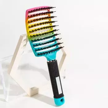 Практичная прочная расческа для массажа мениска с щетиной