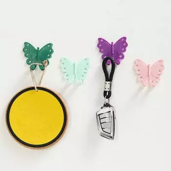 Практичная простая установка Хранение предметов Длительный срок службы Кухонные розетки Держатели настенных крючков Хозяйственные принадлежности Шнур Кабельный органайзер Крючки фиолетовый