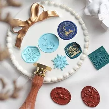 Практичная прозрачная текстура, сделай сам, простое управление, снежинка, звезда, сургуч, головка, свадебные принадлежности Snowflake