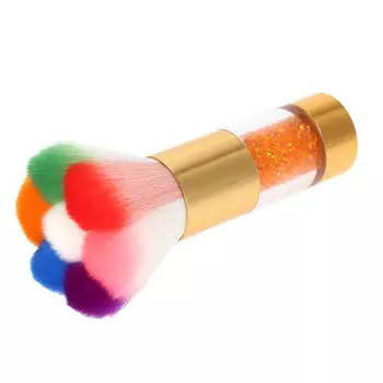 Практичная щетка для акриловой и УФ-гелевой пудры для ногтей, инструмент для чистки женских ногтей