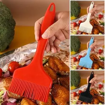 Практичная щетка для барбекю, удобная очистка, встроенное нанесение смазки синий