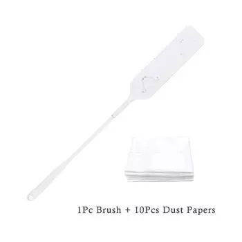 Практичная щетка для чистки бытовой пыли с 10 шт. Нетканой чистящей салфеткой Щетка для удаления пыли с длинной ручкой для домашнего инструмента для чистки
