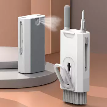 Практичная щетка для чистки клавиатуры ноутбука многофункциональная щетка для чистки зазоров между наушниками и монитором планшета One Size белый