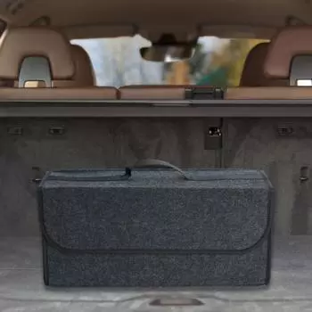 Практичная сумка для инструментов Срок службы Универсальная длинная ручка с сумкой для инструментов для ремонта багажника автомобиля серый