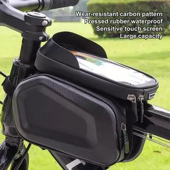 Практичная сумка для велосипедной трубки из амортизирующей искусственной кожи, водонепроницаемая