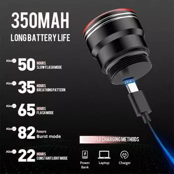 Практичная супер яркая компактная защитная лампа для велосипеда, умная автоматическая лампа обнаружения тормоза, задний фонарь для велосипеда, принадлежности для велосипеда красный