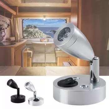 Практичная светодиодная лампа для чтения чёрный