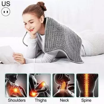 Практичная тепловая вилка США, терапевтическая подушка, водонепроницаемое облегчение боли US Plug темно-зеленого