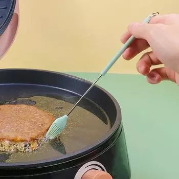 Практичная термостойкая равномерно распределенная силиконовая посуда для выпечки, масло, кондитерская щетка для барбекю для кухни, щетка для гриля чёрный