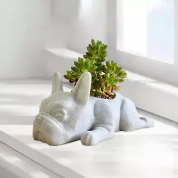 Практичная тонкая посадка, долговечная фигурка собаки, ваза для цветов, горшок для двора