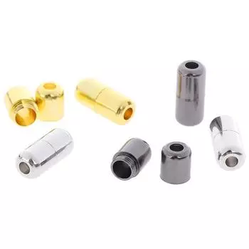 Практичная трехцветная металлическая капсула с ленивой пряжкой для шнурков серебряный