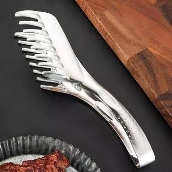 Практичная удобная ручка, кухонная утварь, экономящая труд, прочные щипцы для хлеба для столовой, зажим для ужина золотистый