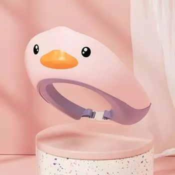 Практичная удобная складная детская шапочка для купания для мальчиков и девочек, козырек в форме утки для дома жёлтый