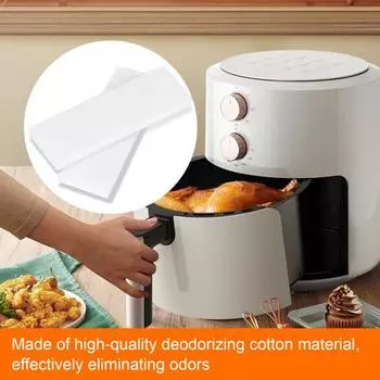 Практичная, устойчивая к разрыву, стирающая запахи, устойчивая к чистке, сменная губка для фритюрницы, сменная губка для фильтра, сменная губка для фильтра белый