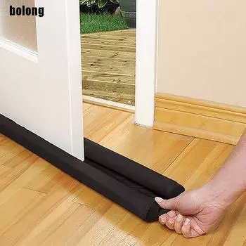 Практичная звукоизоляция и снижение уровня шума с гибкой нижней уплотнительной лентой под дверью коричневый