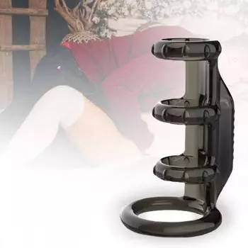 Практичное кольцо крайней плоти, растягивающееся, быстрая адаптация, многофункциональное вибрирующее кольцо для задержки крайней плоти с фаллоимитатором для секса