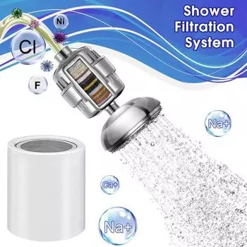 Практичное восстановление PH-баланса, многоступенчатая фильтрация, легкая сияющая кожа, крепкие ногти, смягчитель воды для душа, принадлежности для ванной комнаты C