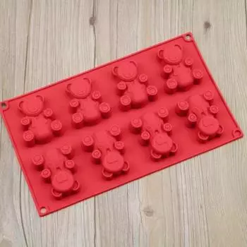 Практичные антипригарные инструменты для выпечки, прозрачная текстура, 6 сеток, форма для мороженого, желе, пудинга, формы для торта, принадлежности для выпечки, форма для желе фиолетовый