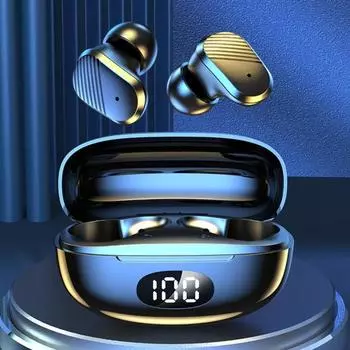 Практичные беспроводные наушники T2 с громкой связью, легкий вес и длительный срок службы батареи чёрный