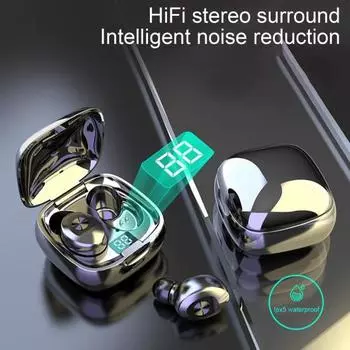 Практичные беспроводные наушники XG8, бинауральные водонепроницаемые четкие звонки чёрный