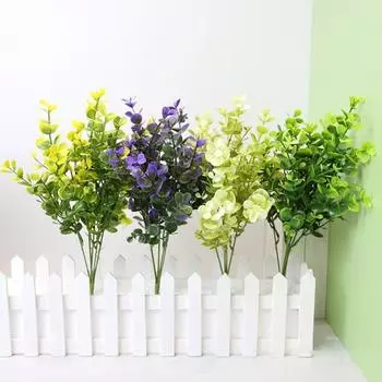 Практичные искусственные растения, сохраняющие свежесть, легкие, декоративные. зелёный