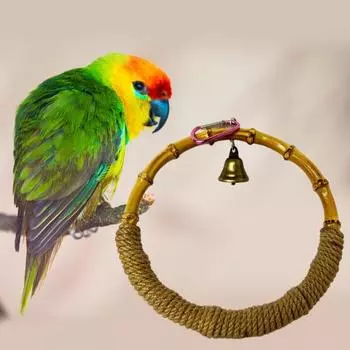 Практичные износостойкие развлекательные кольца для птиц с кольцом для попугаев