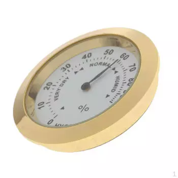 Практичные круглые металлические гитары, укулеле, бас, гигрометр, измеритель влажности, золотой