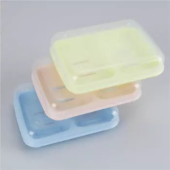 Практичные милые двойные мыльницы Мыльница Слив Креативная мыльница