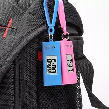 Практичные мини-электронные часы, многофункциональный ЖК-цифровой дисплей, легкие электронные часы, настольные аксессуары для офиса синий