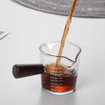 Практичные многоцелевые питьевые многоразовые прозрачные весы, мерная чашка для молока и кофе для домашнего кувшина для молока A