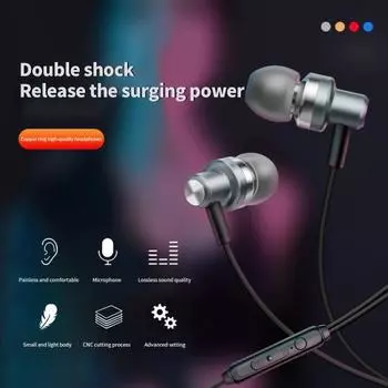 Практичные наушники V3, удобные в ношении, стабильная передача HD-вызовов 3.5mm золотистый