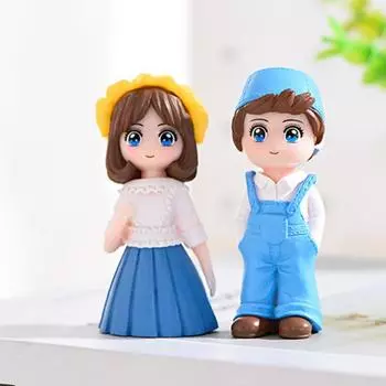 Практичные парные скульптуры, реалистичный внешний вид, яркий цвет, долговечность. синий