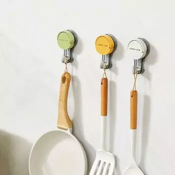 Практичные пластиковые крючки для душа с присоской, настенные вешалки с присоской, не требующие проколов, съемные настенные крючки для душа без следов белый