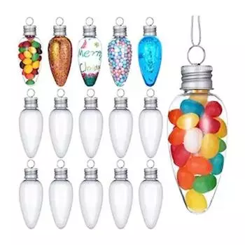 Практичные подвески-лампочки объемом 35 мл с отвинчивающейся крышкой, легкие, создают атмосферу 6pcs