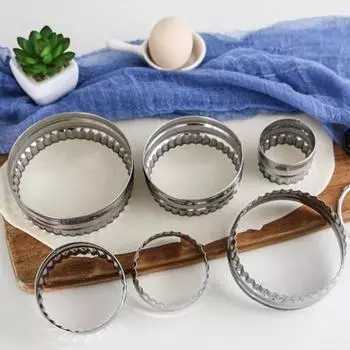 Практичные прочные быстроразъемные формы из нержавеющей стали, мини-формы для оберток для пельменей на день рождения, кухонная утварь, формы для печенья