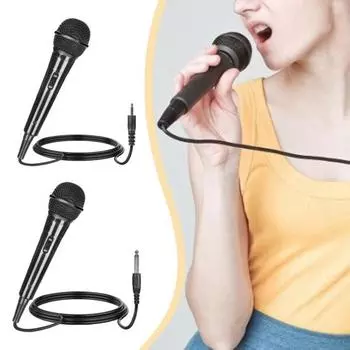 Практичные проводные микрофоны с шумоподавлением, аудиоаксессуары, прямая трансляция 6.5mm