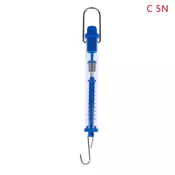 Практичные пружинные весы Ньютона трубчатый динамометр пластиковый прозрачный корпус as the picture