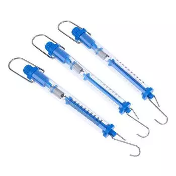 Практичные пружинные весы Ньютона трубчатый динамометр пластиковый прозрачный корпус C