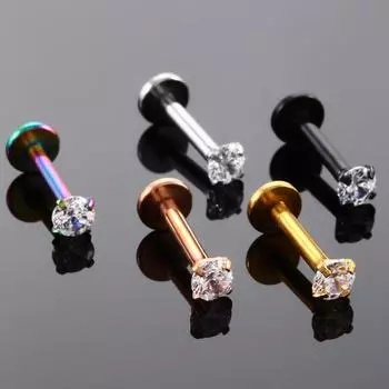 Практичные разноцветные шпильки для ушей в носу, 18 г, 1 мм, из нержавеющей стали, украшения для пирсинга ногтей, губ и языка золотой