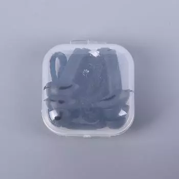 Практичные шумоподавляющие беруши для плавания с веревкой, силиконовые беруши, беруши для сна чёрный