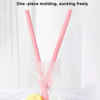 Практичные соломинки для стаканов, устойчивые к укусам силикагеля для питья светло-зеленый