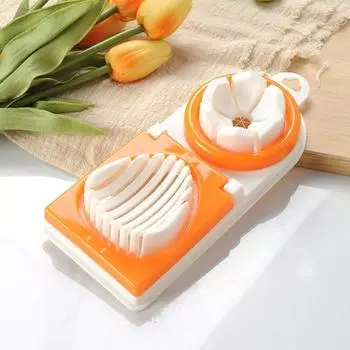 Практичные удобные ломтики фруктов, нержавеющие, мыть в посудомоечной машине, безопасный резак для яиц для кухни, слайсер для вареных яиц зелёный