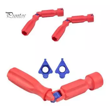 Практичный эффективный износостойкий инструмент для установки унитаза, гаечный ключ для ремонта сиденья для унитаза, домашнее использование красный