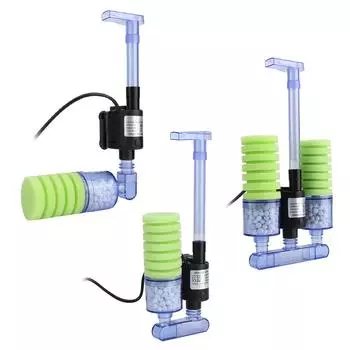 Практичный аквариумный био-губчатый фильтр Single / насос для рыбы XY-2900