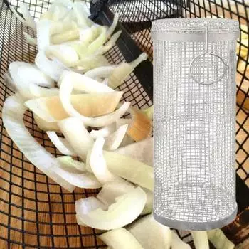 Практичный антипригарный нагрев, равномерный пищевой класс, гриль-гриль на открытом воздухе, жаровня, барабан, аксессуары для барбекю, корзина для жарения 30cm