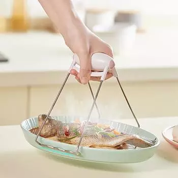 Практичный эргономичный дизайн, прочный и легкий зажим для чаши, противня, тарелки, зажим для тарелки для выпечки розовый