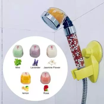 Практичный ароматерапевтический фильтр для душа Эффективный ароматерапевтический фильтр для душа Картридж для ванной комнаты розовый