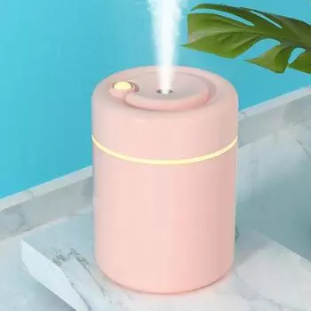 Практичный ароматный портативный ночной диффузор с длительным светом розовый