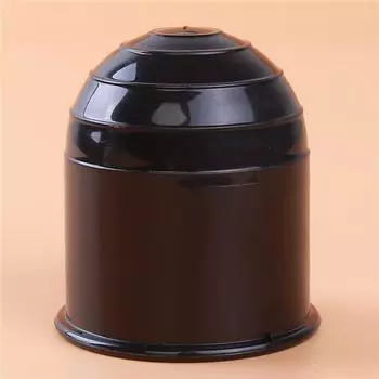 Практичный автоматический черный пластиковый чехол для фаркопа с шариком, защитная крышка для автомобильного сцепного устройства чёрный