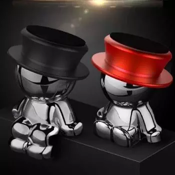 Практичный Автомобильный Магнитный Кронштейн Для Телефона Симпатичный Злодей из Нержавеющей Стали Алюминиевого Сплава красный